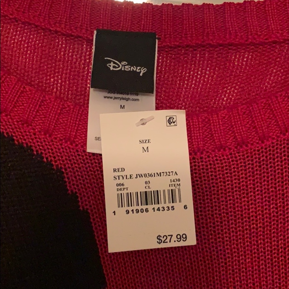 Red Mickey Sweater - Picture 3 of 3